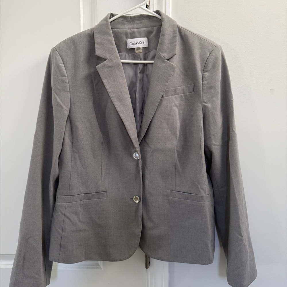 Calvin Klein Women's Classic Gray Blazer